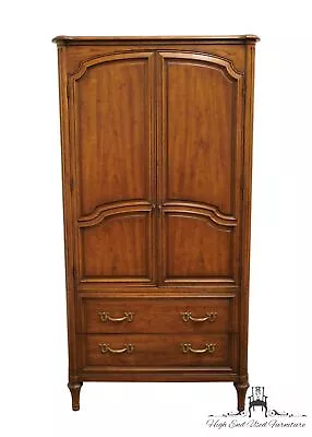 HENREDON FURNITURE Walnut Italian Provincial 38  Media Armoire • $624.99