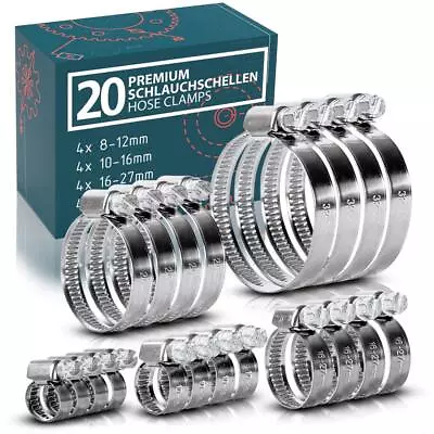 Jubilee Type Hose Clamps Pipe Tube Clips 304ss  British Type Stainless Steel • £4.28