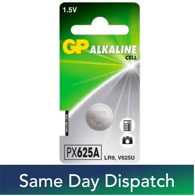 GP PX625A LR9 V625U 1.5V Alkaline Coin Cell Batteries - Pack Of 1 • £3.19