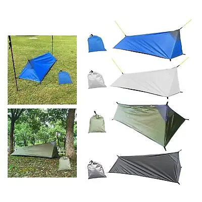 £36.36 • Buy Ultralight Camping Tent Waterproof Sleeping Bag 1 Person Shelter Trekking Pole