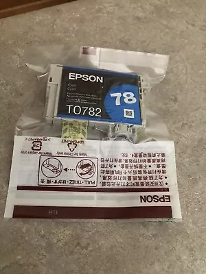 Genuine Epson 78 T0782 Cyan Color Ink Cartridge NEW! • $5