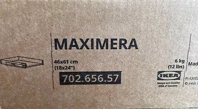 Ikea MAXIMERA Drawer Low White 18 X 24  702.656.57 - NEW • $84.99