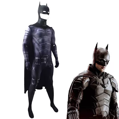 2022 Batman Costume Cosplay Bodysuit Bruce Wayn Jumpsuit For Kids Adult • $84.89