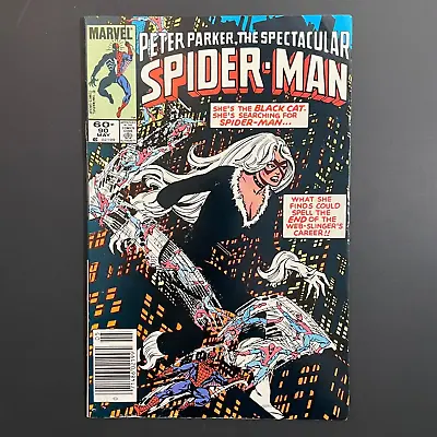 Spectacular Spider-Man 90 NEWSSTAND KEY Marvel 1984 Black Cat Comic Al Milgrom • $34.95