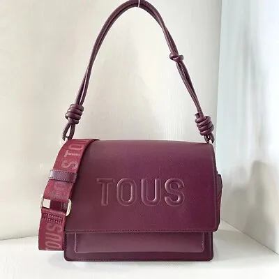 Medium Burgundy TOUS La Rue New Audree Crossbody  Bag Size 24.5*9*20.5cm • $4.99