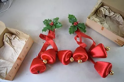 Vintage Montgomery Ward Silk Christmas Bells. Rare Replacement Order Box. • $39.99