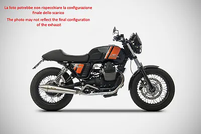 Double Exhaust Zard Steel-steel Racing Moto Guzzi V7 Stone 2008 - 15 • $539.45