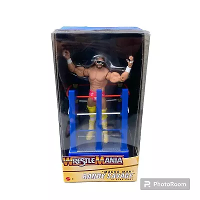 WWE Macho Man Randy Savage Action Figure Wrestlemania 37 Ring Cart 2020 Sealed • $29.99