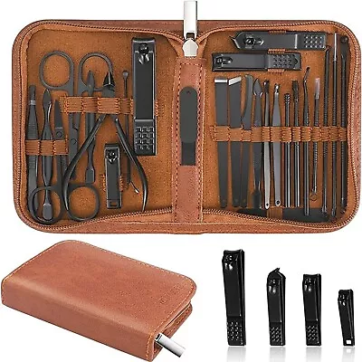 Nail Clipper Set Kit 26 Pieces Stainless Steel Professional Nail Care Tools Men • $14.79