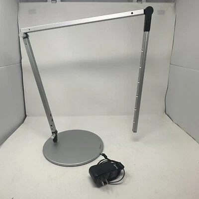 $175 • Buy KONCEPT Z-Bar Silver Desk Lamp LED Office Modern Art AR3100 With AC Adapter