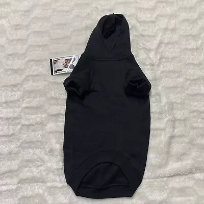 Zack And Zoey Y-US2101-16-30 Basic Dog Hoodie Medium Black Pockets Cotton Blend • $28