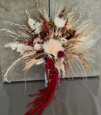 SPECIAL - Rustic Boho Everlasting Flowers Bridal Bouquet - Wedding - Elopement • $185