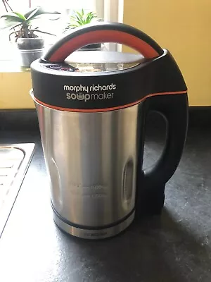 £0.99 • Buy Morphy Richards 48822 1000 1.6L Soup Maker In Stainless Steel/Black Fully Tested
