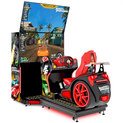 Raw Thrills Fast & Furious Arcade Motion Racing Game • $27999