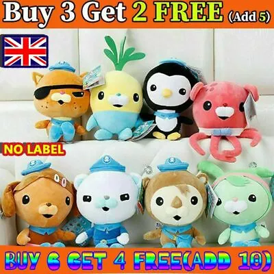 Octonauts Barnacles Dashi Kwazii Peso Tweak Shellington Inkling Tunip Soft-Doll • £9.09