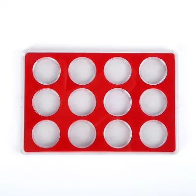 12 Holes Coin Collection Box Protective Display Case Storage Organizer Holder • £8.95