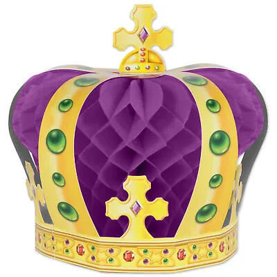 Mardi Gras Crown Centrepiece Party Table Decoration Bar Royalty Royal Family • £7.75