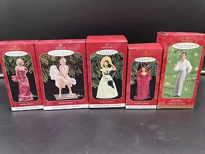 Hallmark Keepsake Ornaments Lot Scarlett O’Hara Marilyn Monroe Rhett Butler NOS • $45