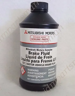 GENUINE Mitsubishi High Temperature DOT 3 Brake Fluid 12oz Bottle • $16.05