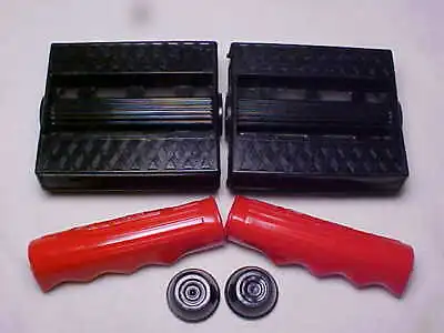 Vintage NOS Black 3/8  Tricycle Pedals & Grips Elgin Colson Murray Huffy Amf • $23.95