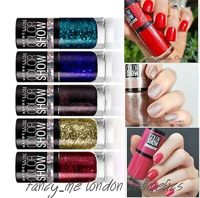 MAYBELLINE COLOR SHOW/ 60 Seconds/ Colorama NAIL POLISH  Fast Dry    NEW • £3.99