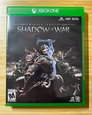 Middle-Earth: Shadow Of War - Microsoft Xbox One - Tested & Working CIB • $6.99