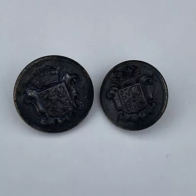 Mens Vintage Waterbury Antique Bronze Blazer Buttons Shield & Crest 2 Sizes • $9.97