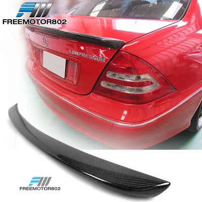 Fits 01-07 Benz C-Class W203 Sedan 4-Door Trunk Spoiler - Carbon Fiber (CF) • $146.99