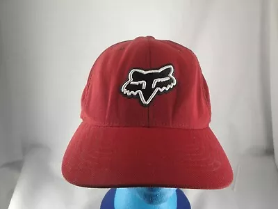 Fox Racing Hat Flex Fit LARGE / EXTRA LARGE  Red | Flat Bill • $16.50