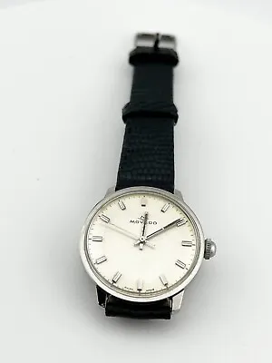 MOVADO SUB-SEA Hand Winding Stainless Steel Cream Dial Vintage Watch • $244.99