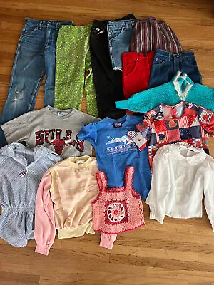 Vintage 60s 70s 80s Kids Clothes 15 Piece Lot 6-10 Years • $9.95