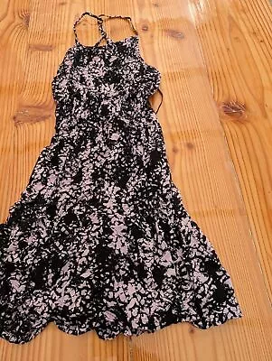 Womens Volcom True To This Black Pink Dress Sz Xs • $13.98