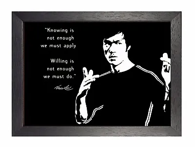Bruce Lee Quote Failure Classic Art Quote Motivation Poster Hong Kong Actor • £4.99