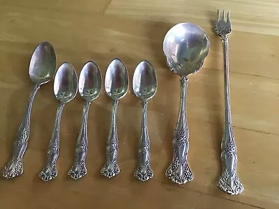 Antique 1847  Rogers Bros XS Triple Silverplate Grape Pattern Lot Of 7 • $19.99