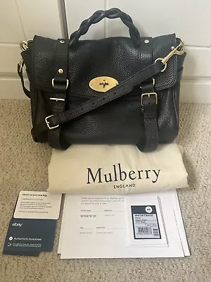 Mulberry Alexa Black New Style With Receipt  Dust Bag Tags Great Condition • £550