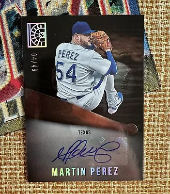 2022 Panini Capstone Martin Perez Autograph 04/49 No. AU-MP Texas Rangers • $9.95