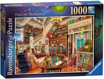 NEW & SEALED Ravensburger 19799 The Fantasy Bookshop 1000 Pc Jigsaw Puzzle • $33.95