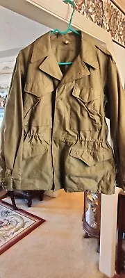 Vintage ORIGINAL WWII US ARMY M1943  COMBAT FIELD JACKET Sz 36R • $250