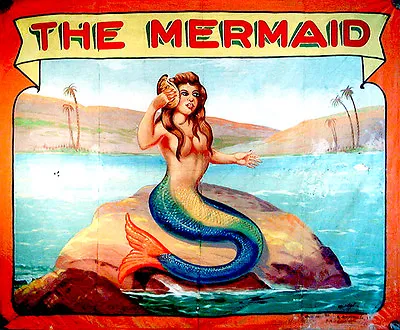 1960's Carnival Sideshow - The Mermaid - Poster • $14.99