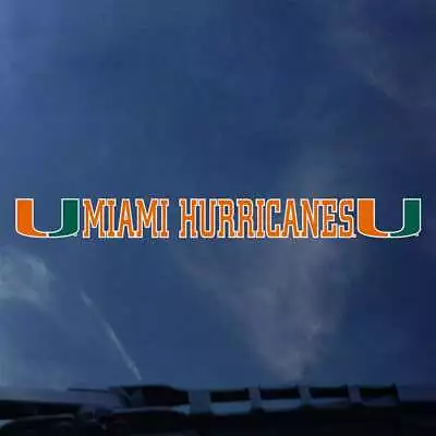 Miami Hurricanes Automotive Transfer Decal Strip • $5.95