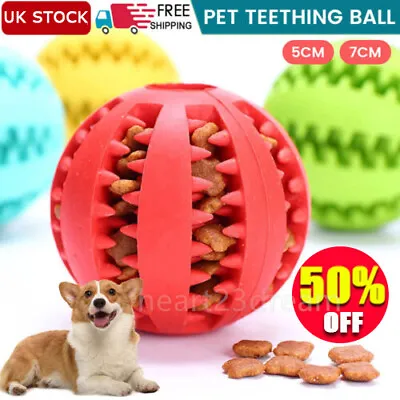 £5.98 • Buy Puppy Toys Dog Toy Food Treat Interactive.Puzzle Ball For Tooth Teething Pet.UK-