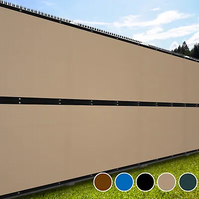 50' Heavy Duty Privacy Screen Fence Mesh Shade Net Cover Trap Windscreen Fencing • $34.03