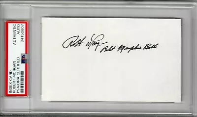 Robert Morgan Signed Index Card Psa Dna 84150607 (d) Wwii Memphis Belle Pilot • $99.95