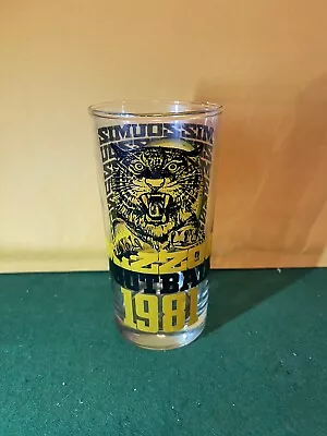 1981 Mizzou Tigers Drink Glass Tumbler Missouri Tigers Schedule On Glass • $24.99