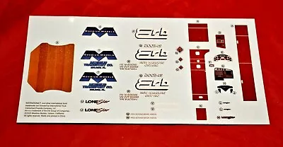 Moebius Models International Lonestar Decal Sheet 1/25 • $10.95