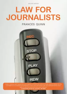 £3.39 • Buy Law For Journalists, Quinn, Frances, Used; Good Book