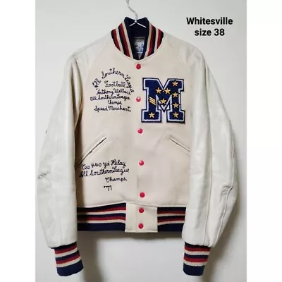 Whitesville Stadium Jumper Sleeve Leather • $417.62