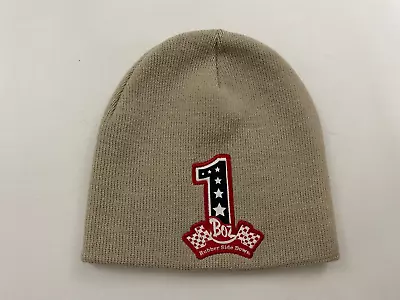 New Vintage Boz Bros Cycle Center Logo Knit Beanie Hat One Size Beige • $19.99