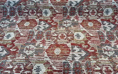 Swavelle Upholstery Tahoma Flame Vintage Inspired Chenille Fabric By The Yard • $22.95