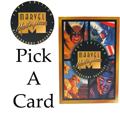 1994 Fleer Marvel Masterpieces Trading Cards Complete Your Set Pick A Card • $1.99
